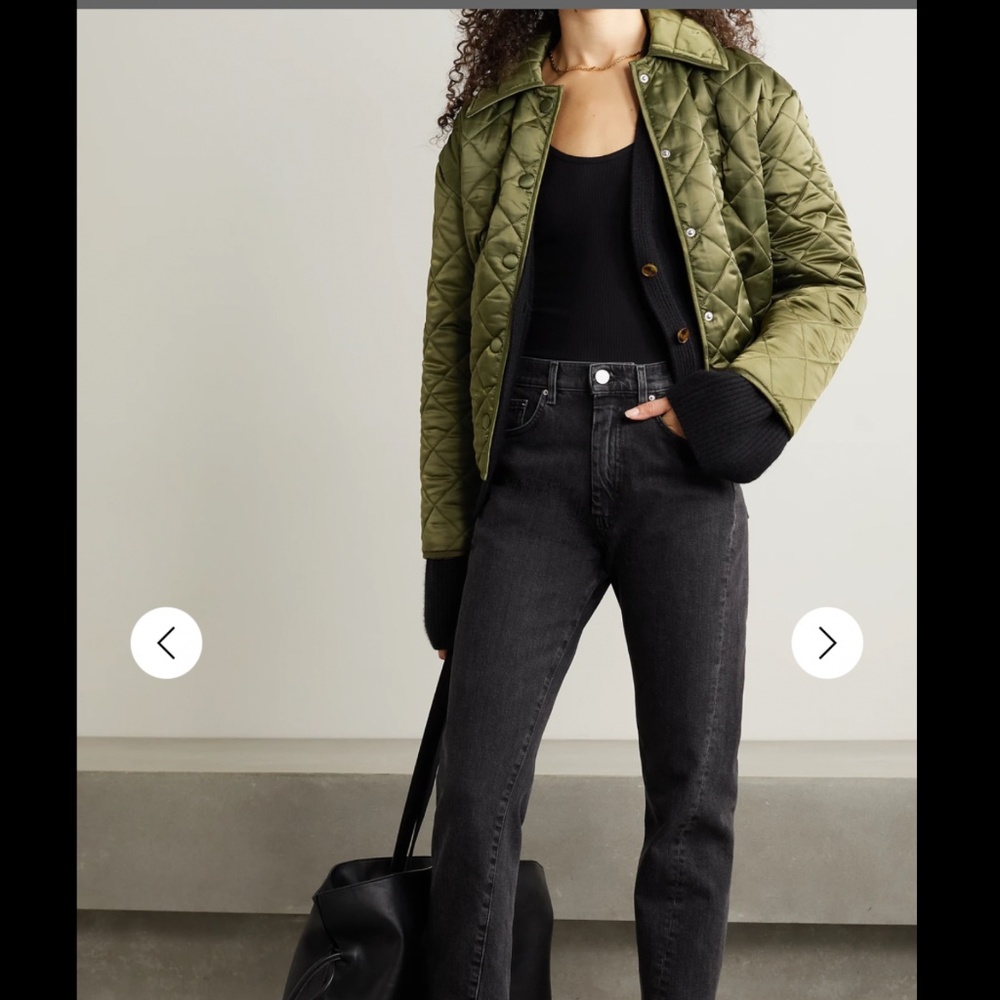 ANINE BING Cropped Quilted Jacket